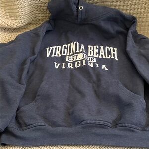 Virginia Beach Navy Blue Men's Sweatshirt Hoodie